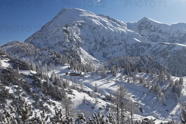 Schneibstein Mountain with Schneibsteinhaus mountain hut