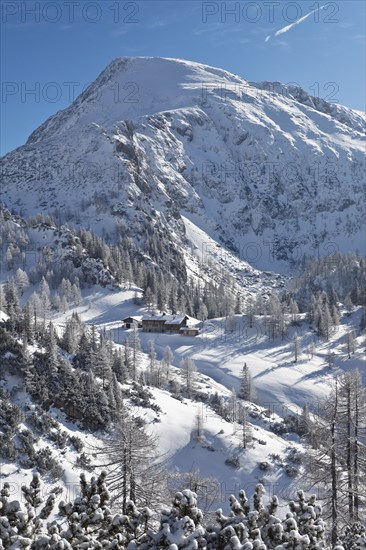 Schneibstein Mountain with Schneibsteinhaus mountain hut