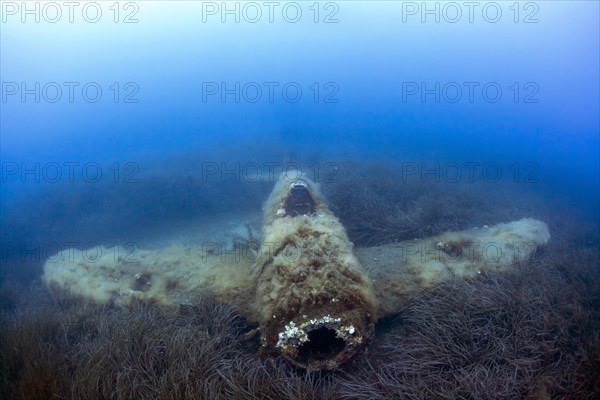 American fighter plane P47 Thunderbolt wreck from the 2nd World War