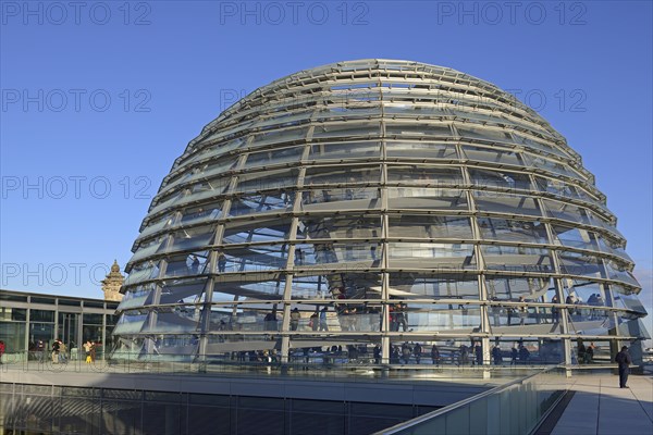 Dome and roof terrace of the Reichstag building