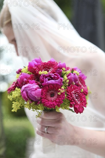 Bride holding a bridal bouquet