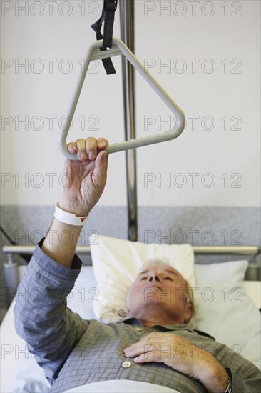 Senior in a hospital