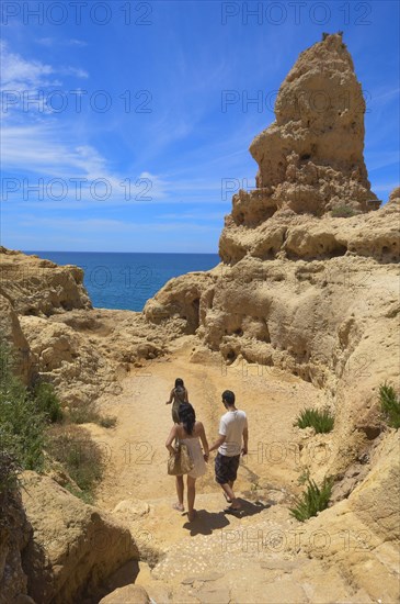 Tourists at the coast