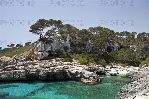 Rock-lined bay of Calo des Moro