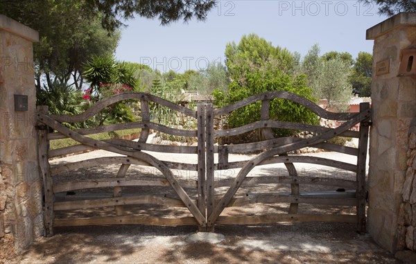 Wooden gate near Calo des Moro