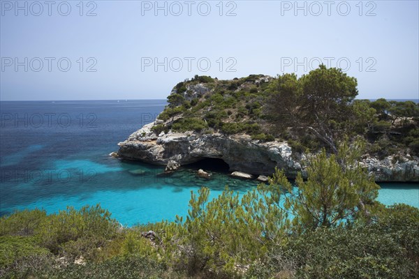 Rock-lined bay of Cala S'Almunia