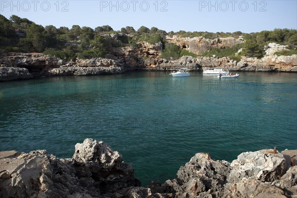 Boats at anchor in the bay