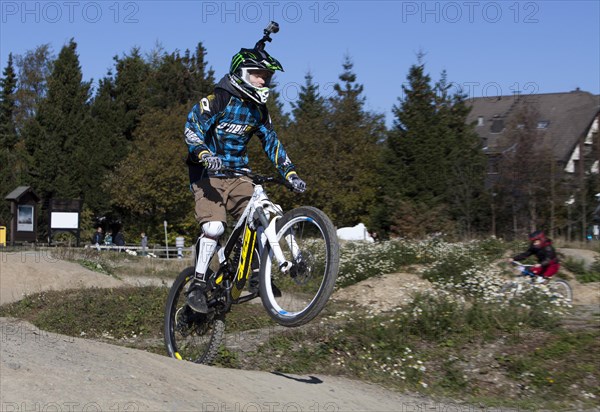 Mountain biker