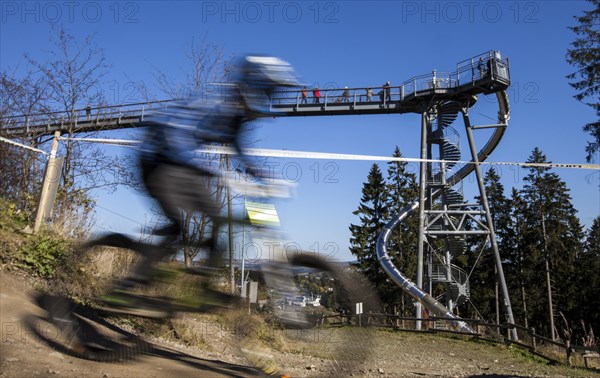 Mountain biker