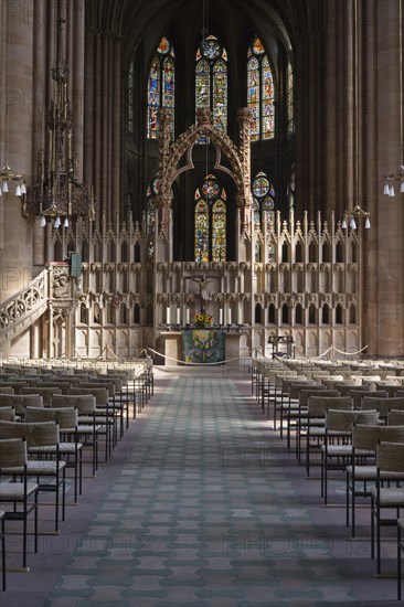 The nave and the chancel screen