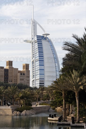 View towards Burj Al Arab from Madinat Jumeirah