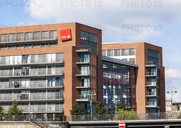 View of the Verdi office as seen from the Spree river