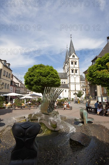 Late Romanesque St. Severus Church from 1236 on Marktplatz square