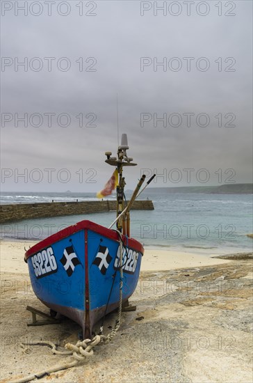 Fishing boat in the harbour of Sennen Cove