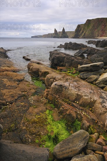 Rock formation off the coastal cliffs