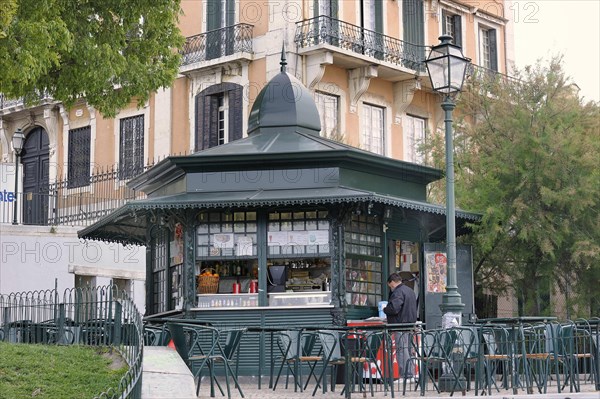 A typical cast iron polygonal kiosk