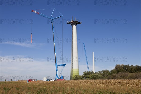 Construction of an Enercon E82 wind turbine