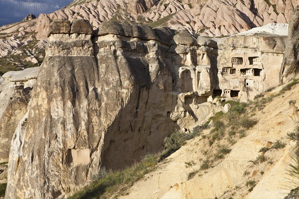 Fairy Chimneys and cliff dwellings made of tufa