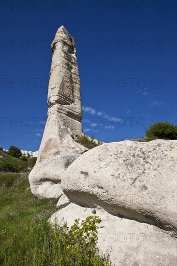 Fairy Chimneys made of tufa in the Valley of Love near the World Heritage Site of Goereme