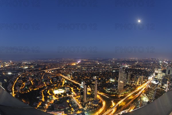 View from the Sapphire Tower in Levent with the Bosphorus