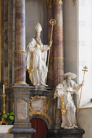 Figures of the Church Fathers Augustine and Jerome