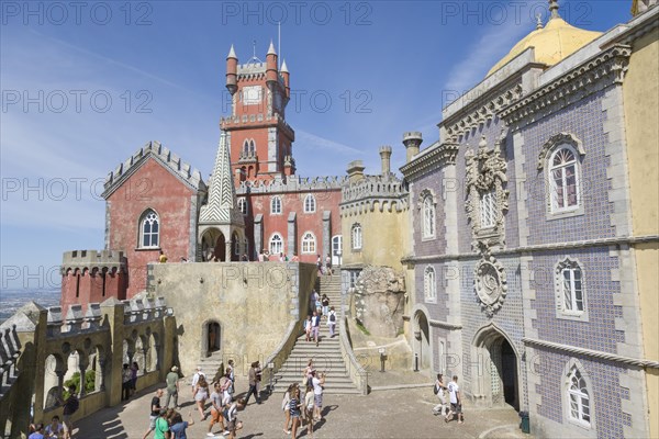 The Arches Yard with the chapel and clock tower