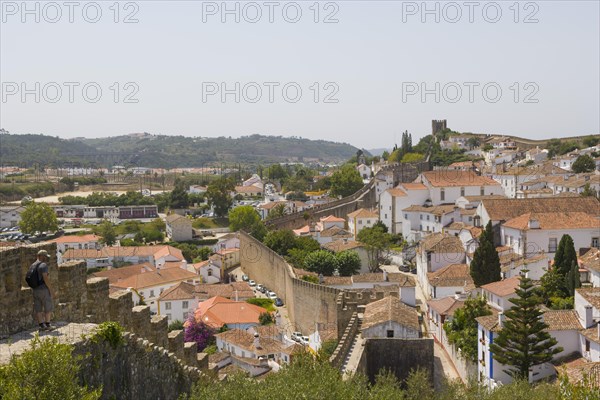 Cityscape of Obidos from the city wall
