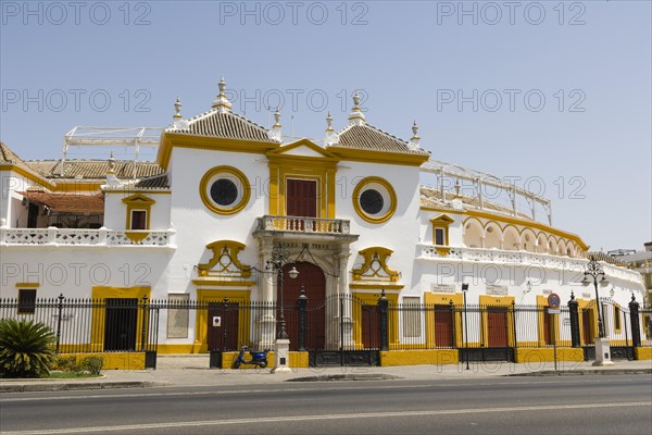 Principal entrance of Plaza de toros de la Real Maestranza de Caballeria de Sevilla