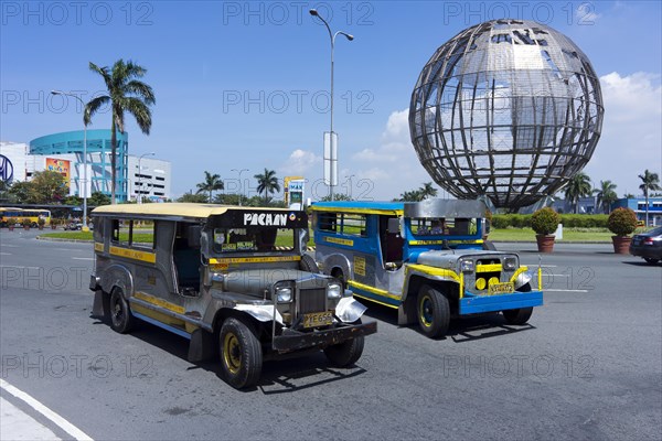 Jeepneys in front of the Mall of Asia