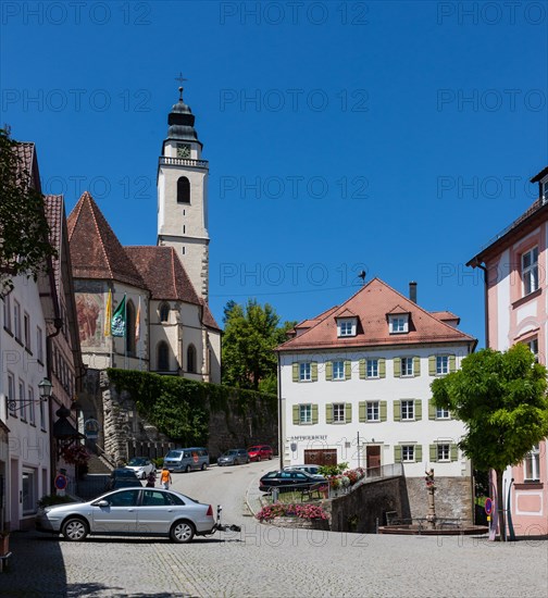 View towards the Collegiate Church of the Holy Cross