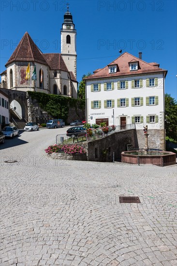 View towards the Collegiate Church of the Holy Cross