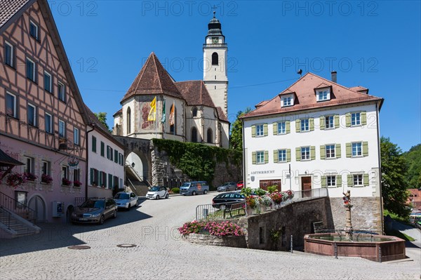 View towards the Collegiate Church of the Holy Cross