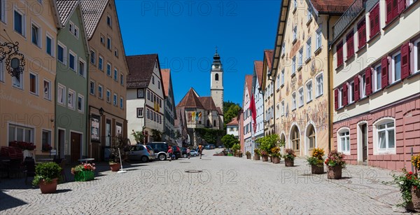 View towards the Collegiate Church of the Holy Cross