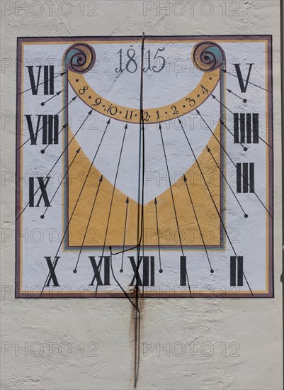 Sundial on the Moated Castle of Glatt