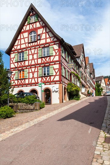 Half-timbered houses in Schiltach in the Kinzig Valley