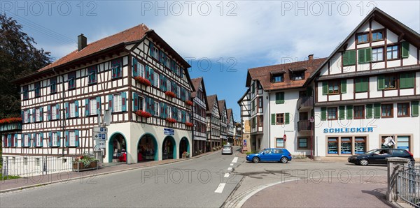 Half-timbered houses in Schiltach in the Kinzig Valley