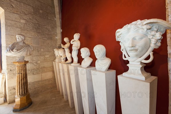 Busts and sculptures at Bellver Castle