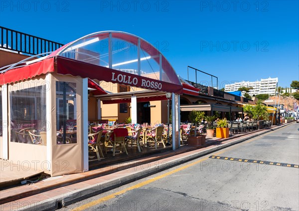 Promenade with restaurants in Puerto Portals