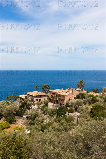 Mansions on the coast near Deia