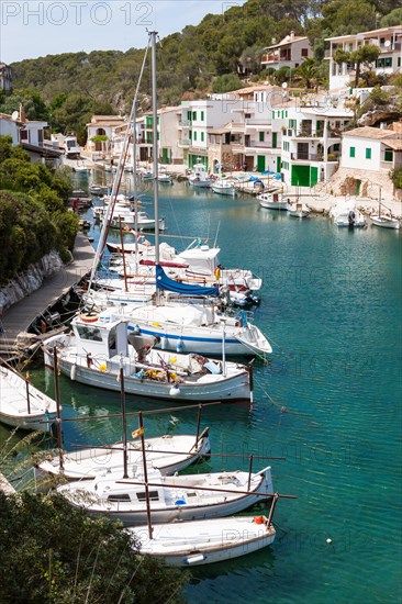 Bay with fishing boats