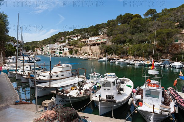 Bay with fishing boats