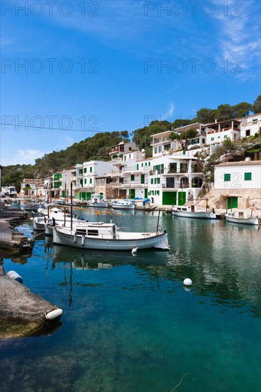 Bay with fishing boats