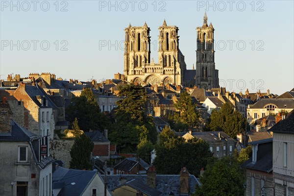 Laon Cathedral in the evening light