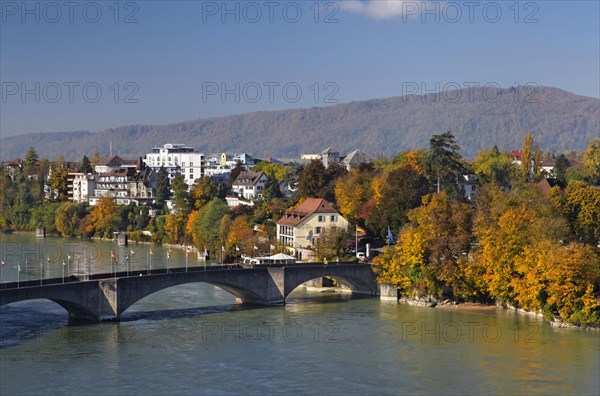 View from the tower of the city hall of Rheinfelden - AG