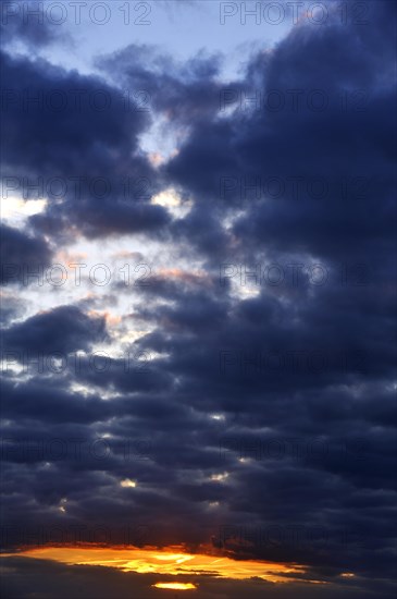 Evening sky after a thunderstorm