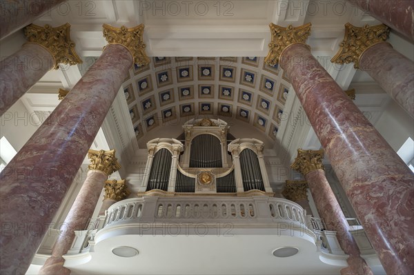 Organ loft of the parish church of St. Elisabeth
