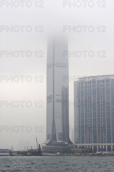 A cloud over the International Commerce Centre