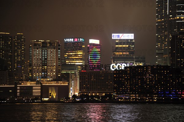 Skyline of Tsim Sha Tsui at night