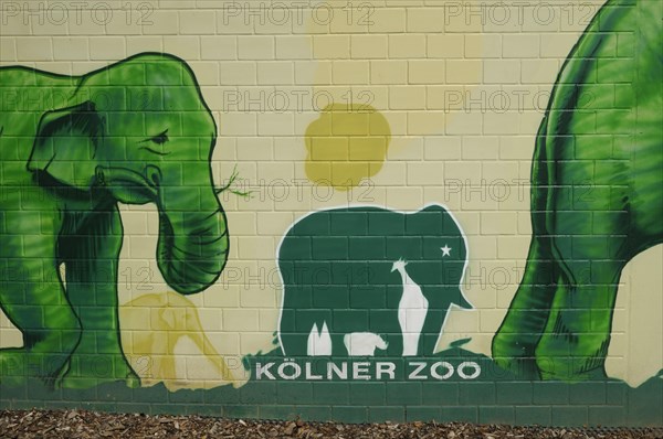 Mural at Cologne Zoo