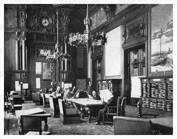 Reading room of the German Reichstag